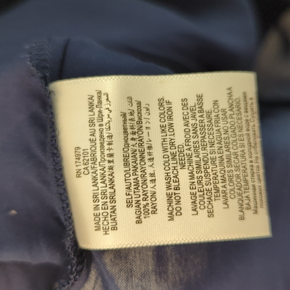 BCBG blue shirt with flowy tails - Picture 8 of 8